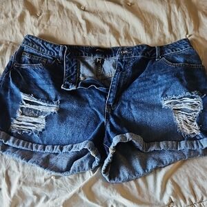 Forever 21 Distressed Denim Shorts
